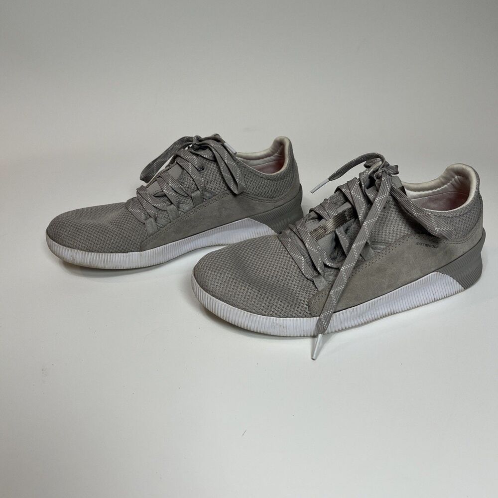 SOREL Women's Out N About Waterproof Sneakers Gray Hiking Shoes Size 9 US